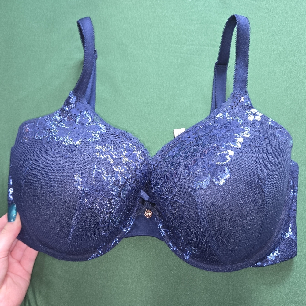 Blue Victoria Secret full coverage bra 34ddd